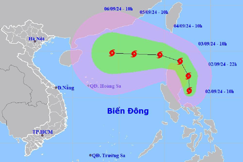 Bão Yagi đang hướng vào Biển Đông, khả năng đạt cường độ rất mạnh-1