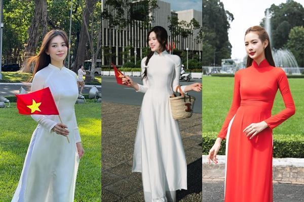 4 mẫu áo dài trang nhã cho năm mới 2025-5