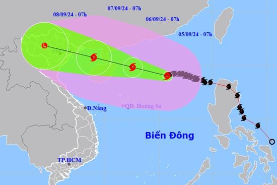 Bão số 3 Yagi đạt cấp siêu bão trong hôm nay, áp sát Vịnh Bắc Bộ