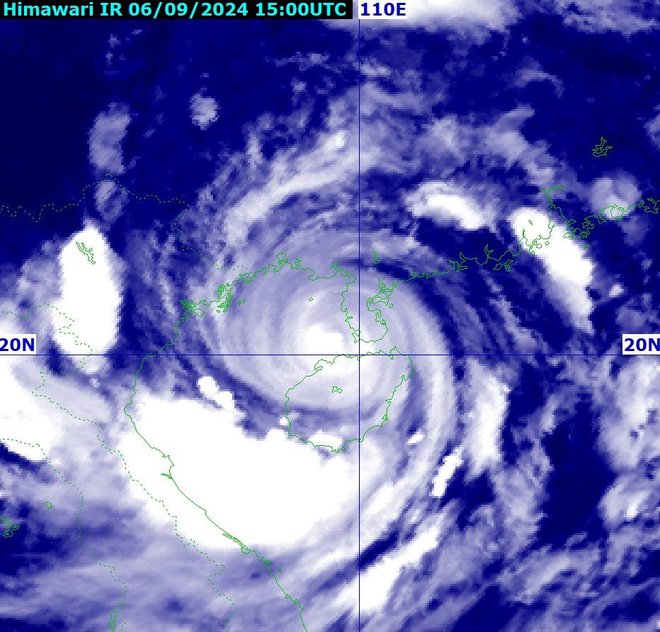 Thời điểm nguy hiểm nhất bão số 3 Yagi đổ bộ đất liền-1