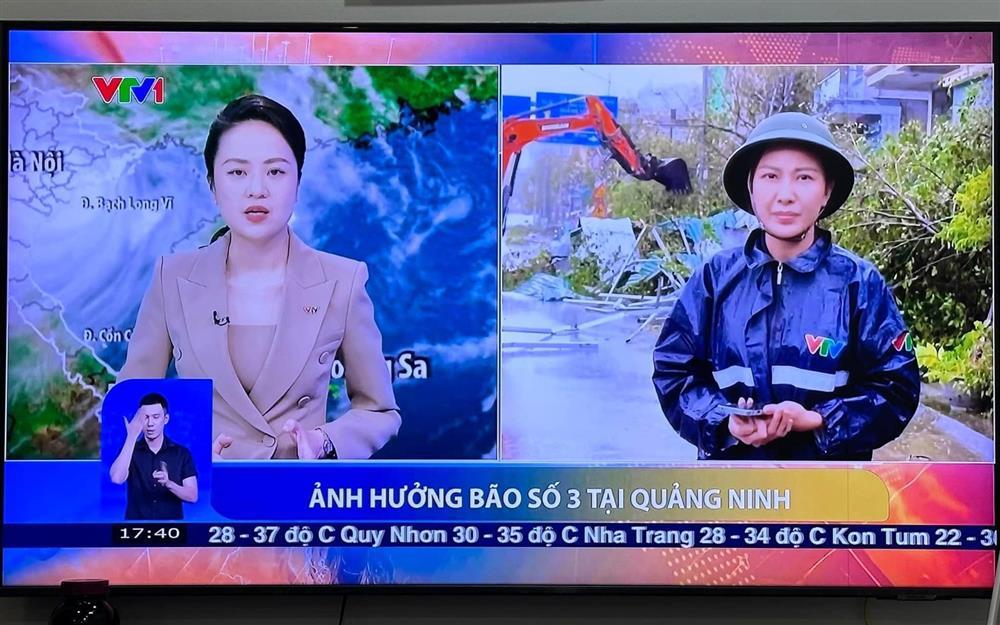 BTV Quỳnh Hoa VTV đắm mình 7 tiếng trong bão Yagi, khán giả hết lời ngợi khen-5