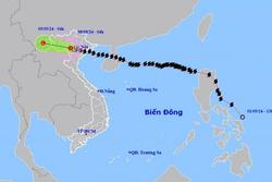 Bão số 3 đã suy yếu thành áp thấp nhiệt đới, nhiều nơi mưa lớn