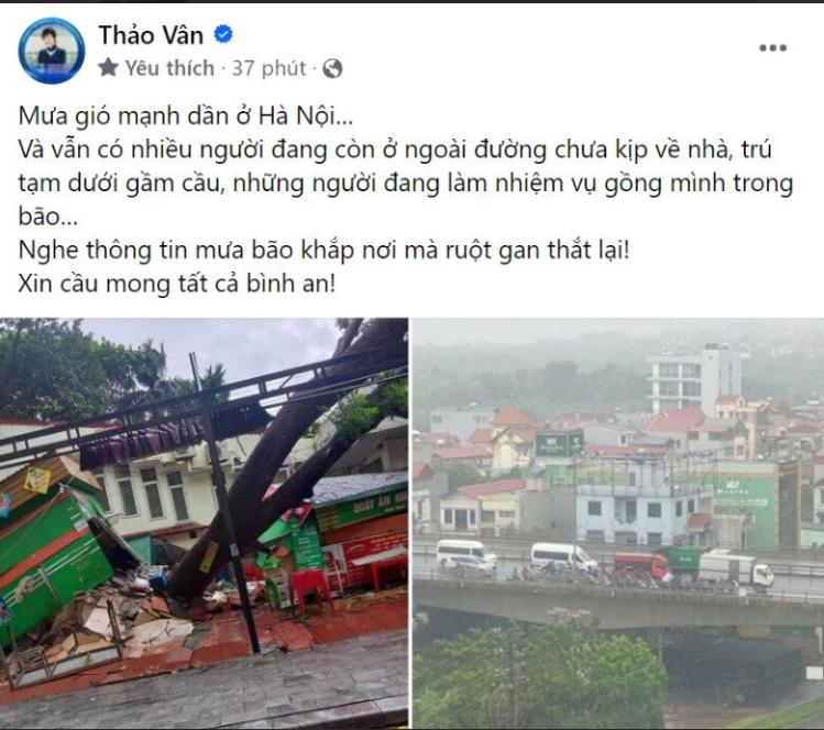 Sao Việt thiệt hại vì siêu bão Yagi: Chồng cũ Thanh Lam oằn mình giữ cửa kính, Mạc Văn Khoa không liên lạc được với người thân-5