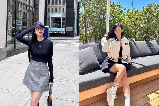 Jisoo mặc chân váy ngắn đẹp mê mẩn