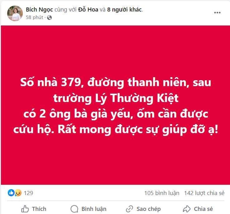 Nhói lòng lời cầu cứu của người thân trong vùng lụt sau bão Yagi-4