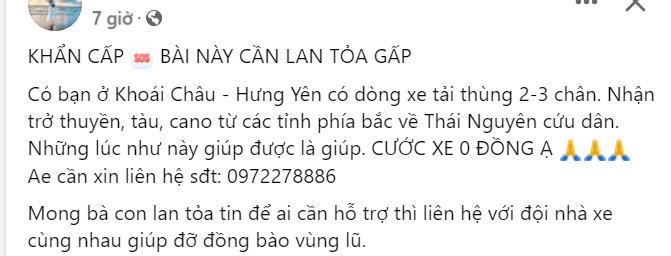 Nhói lòng lời cầu cứu của người thân trong vùng lụt sau bão Yagi-7