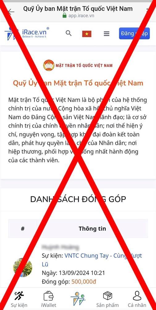 Nhiều trang giả mạo MTTQ Việt Nam để huy động tiền ủng hộ đồng bào bị bão lũ-1