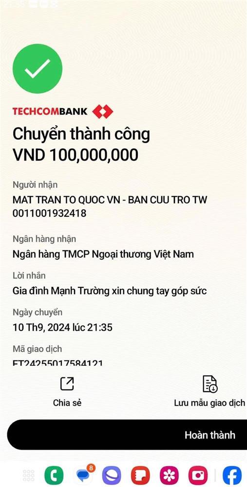 Phương Oanh và Mạnh Trường âm thầm chuyển khoản, Kiều Anh 2 lần đến vùng lũ-2