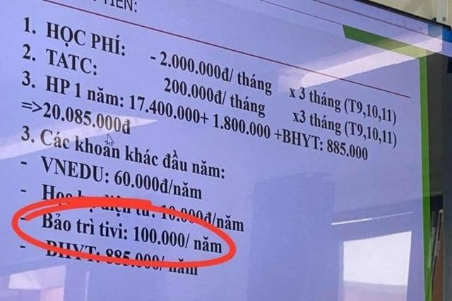 Trường học ở Đồng Nai thu tiền bảo trì tivi 100 nghìn/học sinh: Hiệu trưởng nói trường mới đổi tivi-1