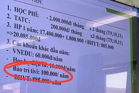 Trường học ở Đồng Nai thu tiền bảo trì tivi 100 nghìn/học sinh: Hiệu trưởng nói trường mới đổi tivi