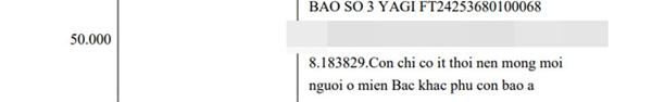 Những màn chuyển khoản dễ thương và lời nhắn xúc động trong sao kê của MTTQ-3