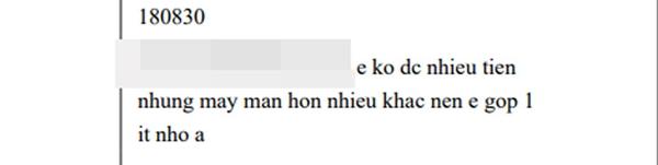 Những màn chuyển khoản dễ thương và lời nhắn xúc động trong sao kê của MTTQ-6