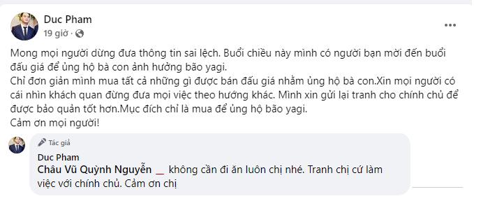 Nam doanh nhân vừa chi 120 triệu đồng mua tranh vẽ bóng lưng của vợ cũ là ai