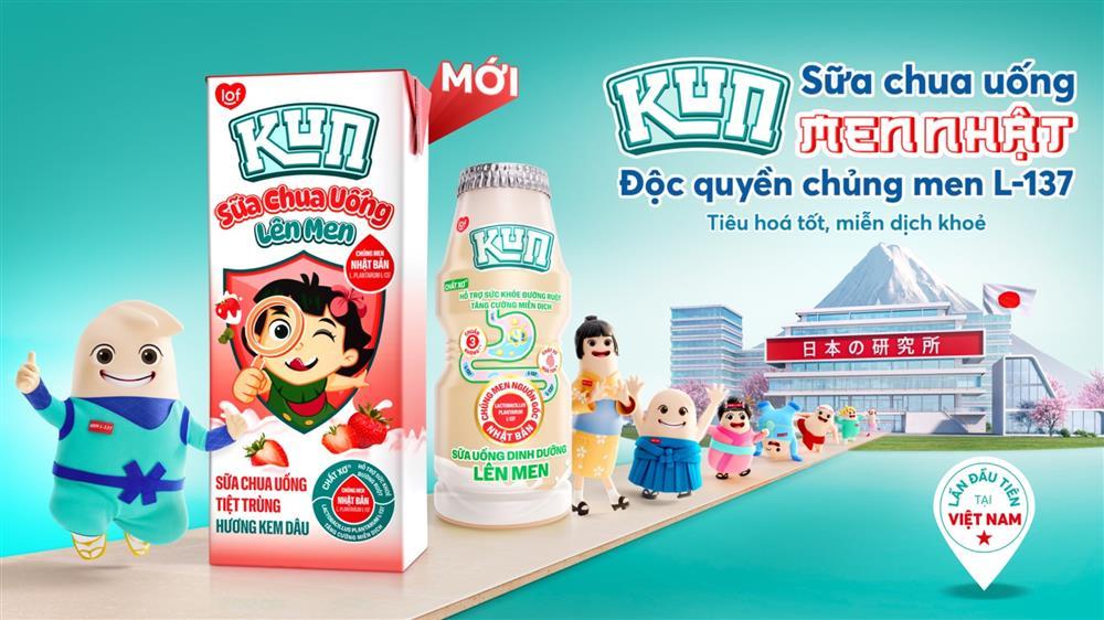 Sữa chua uống KUN men Nhật giúp trẻ tăng cường miễn dịch, khỏe tiêu hoá-2