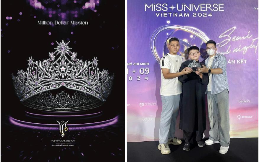 Tiết lộ sốc về nam sinh 13 tuổi thiết kế vương miện Miss Universe Vietnam 2024-3