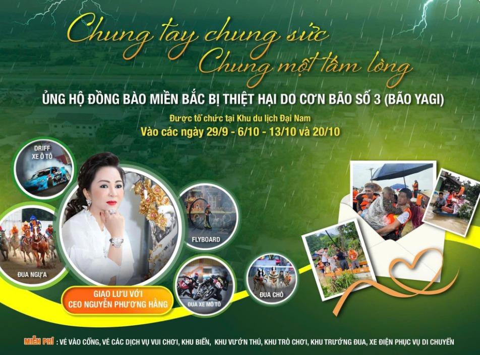 Vừa phục hồi chức vụ, bà Nguyễn Phương Hằng liền kêu gọi chung tay ủng hộ đồng bào lũ lụt-1