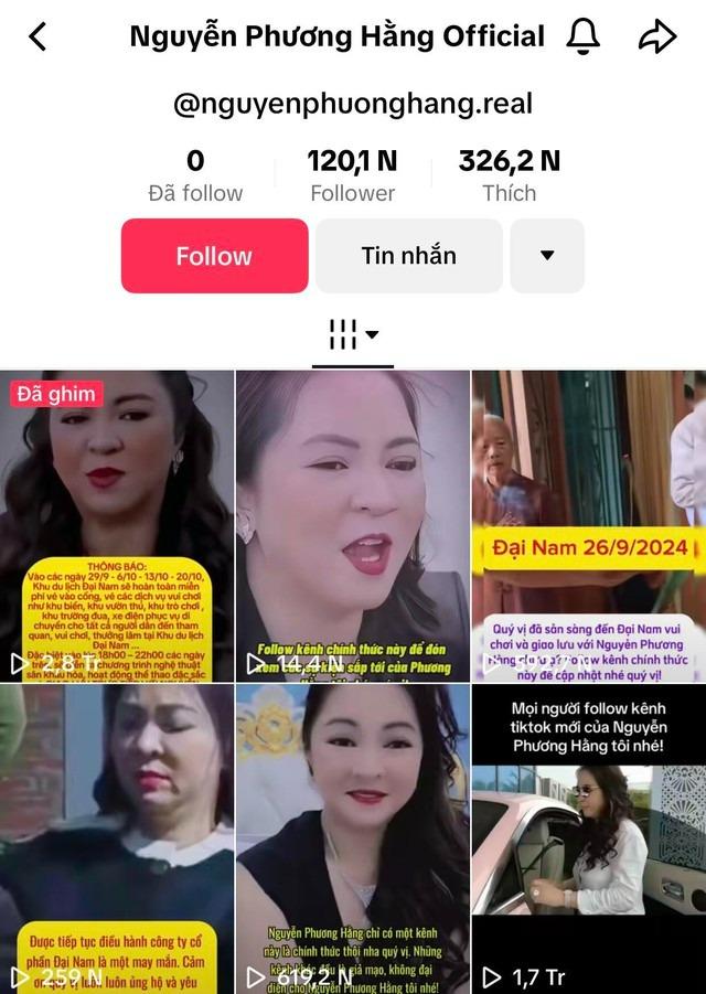 Bà Phương Hằng xuất hiện trên kênh Tiktok mới, hẹn livestream hát cho mọi người nghe-1