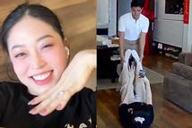 Trào lưu 'trượt lau sàn nhà' gây sốt Tiktok, Á hậu Phương Nga cũng 'đu trend'