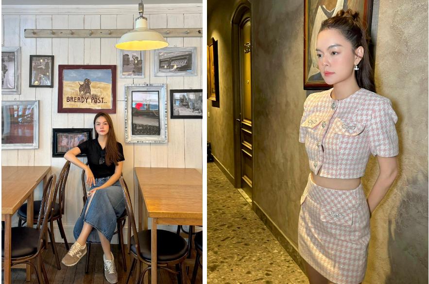 Phụ nữ trên 40 tuổi hãy tham khảo Hà Tăng, Hà Hồ cách mặc chân váy đẹp