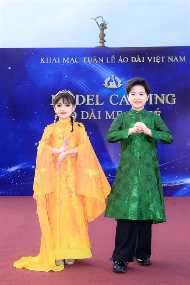 Dàn sao nhí quy tụ cùng tham gia casting model áo dài mẹ và bé-3