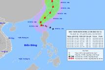 Bão Krathon vào Biển Đông thành bão số 5, giật trên cấp 17