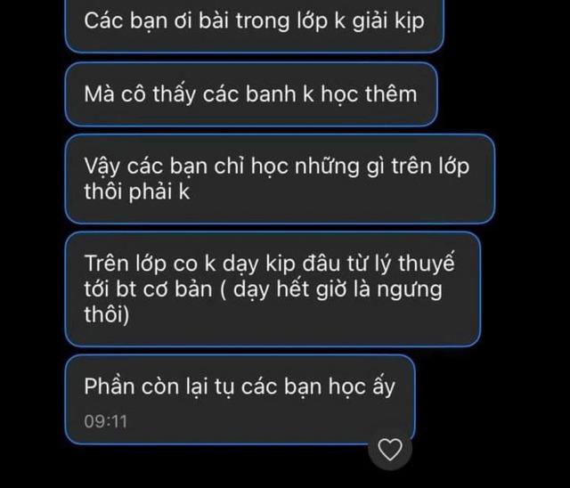 Nhắn tin hỏi học sinh không đi học thêm thật hả, cô giáo ở TP.HCM phải viết tường trình, hé lộ nội dung-1