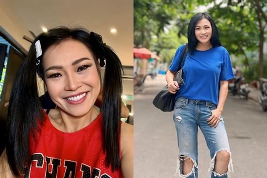 Quần short áo phông nhí nhảnh đời thực của 'chị đẹp' Phương Thanh