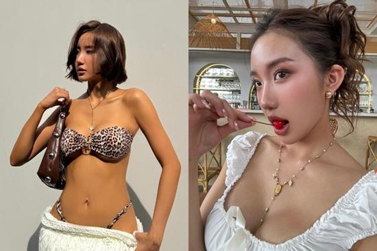 'Hot girl TikTok' Huyền 2k4 đổi style, khoe dáng cực chiến với bikini da báo