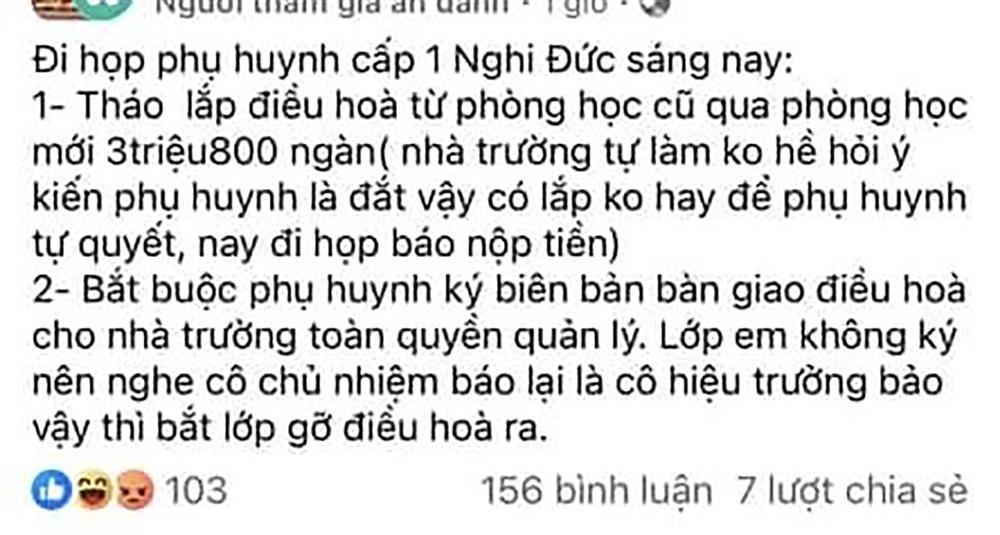 Hiệu trưởng lên tiếng về thông tin di dời điều hoà hết 3,8 triệu/phòng-1