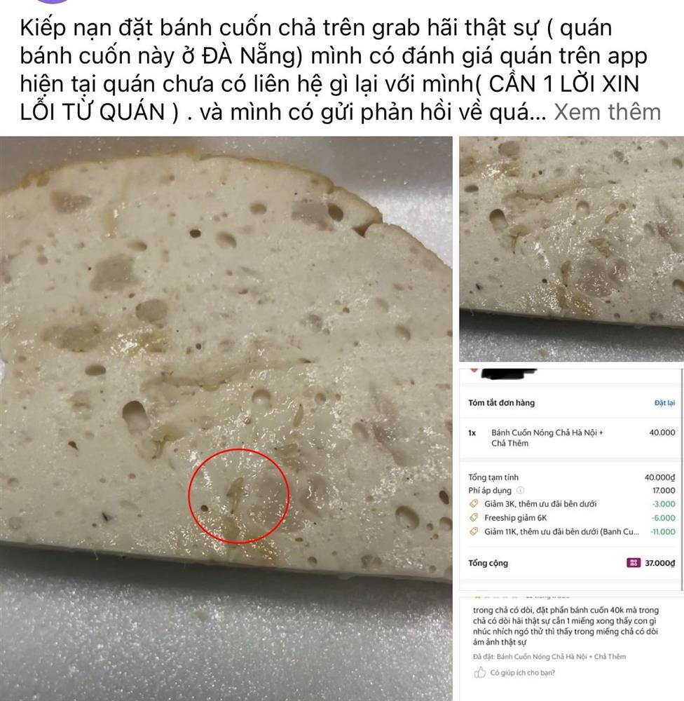 Nữ thực khách ở Đà Nẵng kinh hãi phát hiện có dòi trên miếng chả-1