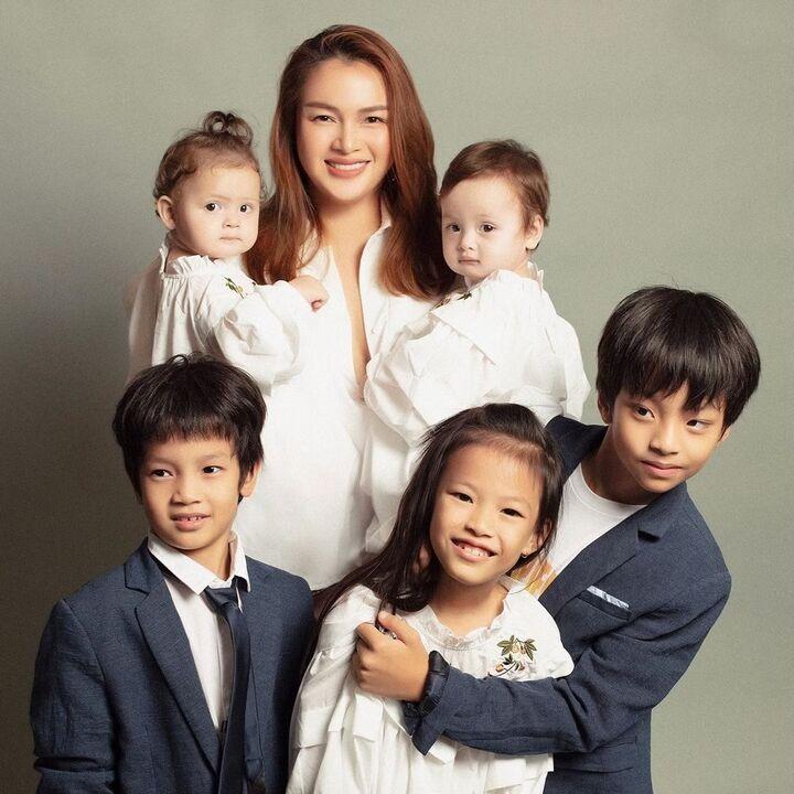 Á hậu Việt kết hôn ở tuổi 38: Mẹ đơn thân nuôi 5 con, dư dả nhờ bán hàng online-3