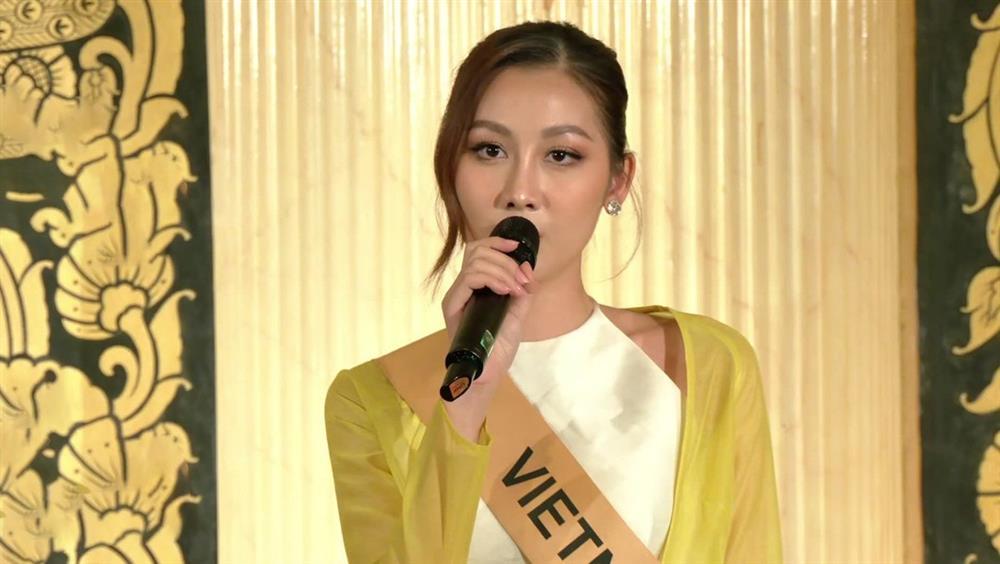 Hoa hậu Quế Anh mặc áo yếm, hát ‘Đất nước lời ru’ ở Miss Grand International-1