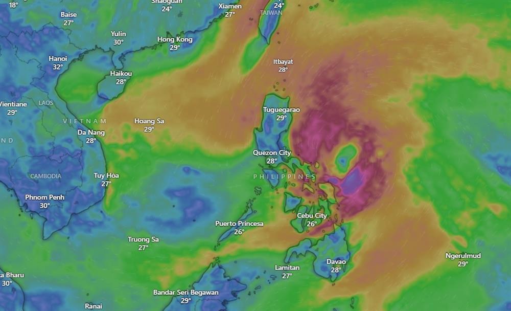 Dự báo thời tiết 23/10/2024: Bão Trà Mi tăng cấp, không khí lạnh tràn về Bắc Bộ-2