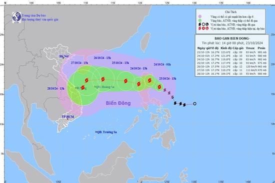 Dự báo thời tiết 24/10/2024: Bão Trà Mi vào Biển Đông, miền Bắc đêm lạnh