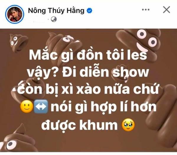 Nông Thúy Hằng thẳng thắn đáp trả khi bị công kích trên mạng xã hội