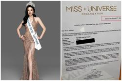 Xôn xao thông tin bất thường trên thư mời Kỳ Duyên thi Miss Universe