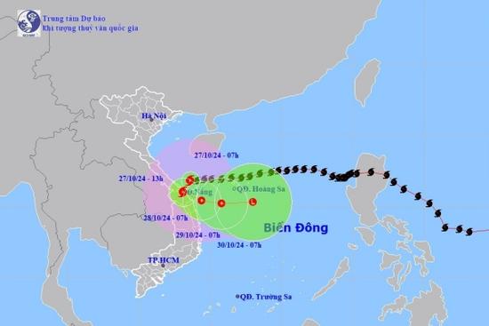 Bão số 6 Trà Mi trên vùng biển Trung Bộ, Đà Nẵng gió giật cấp 13