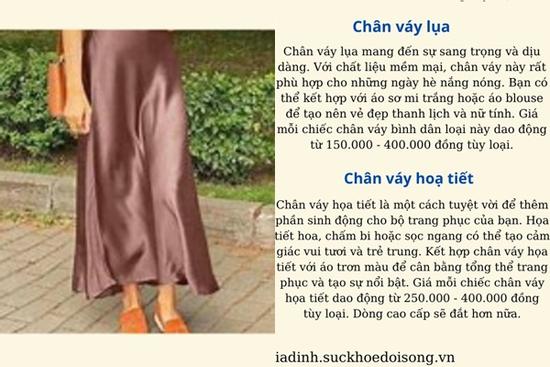 Chọn mua chân váy đẹp cho nữ công sở khi thời tiết có nắng ấm