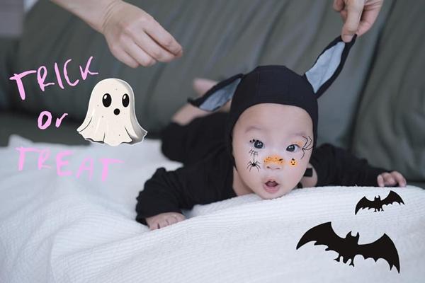 Hình ảnh Halloween cưng xỉu của cặp song sinh nhà Phương Oanh-6