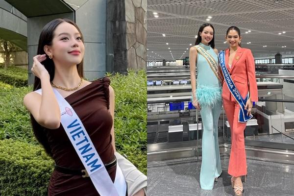 Hoa hậu Thanh Thủy mang khung cửi dệt lụa nặng 5kg diễn Miss International 2024-9