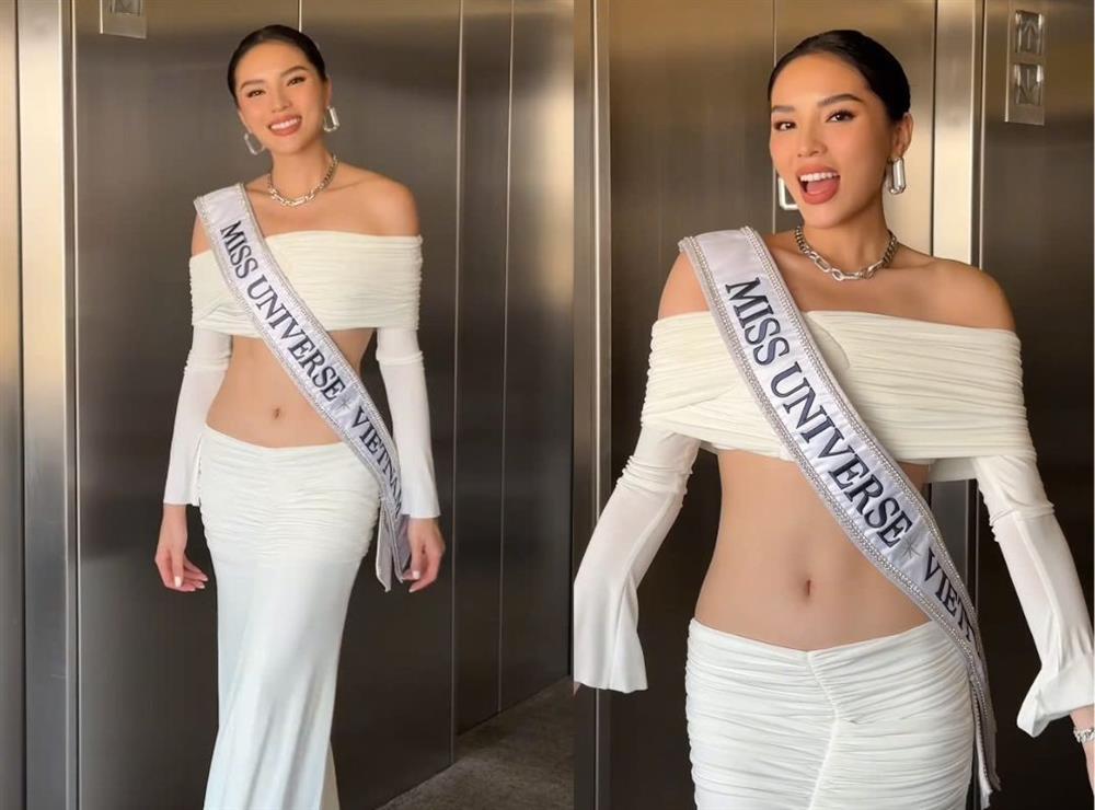 Kỳ Duyên khoe eo táo bạo, đọ sắc cùng dàn thí sinh Miss Universe 2024-1