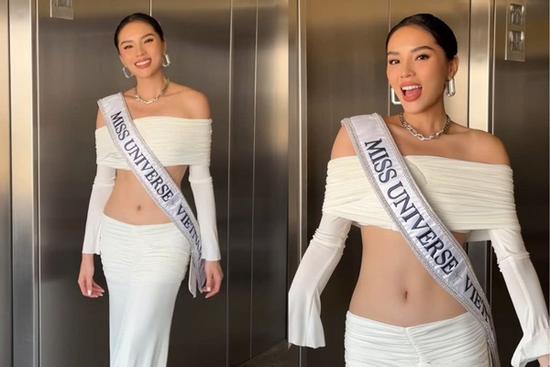 Kỳ Duyên khoe eo táo bạo, đọ sắc cùng dàn thí sinh Miss Universe 2024