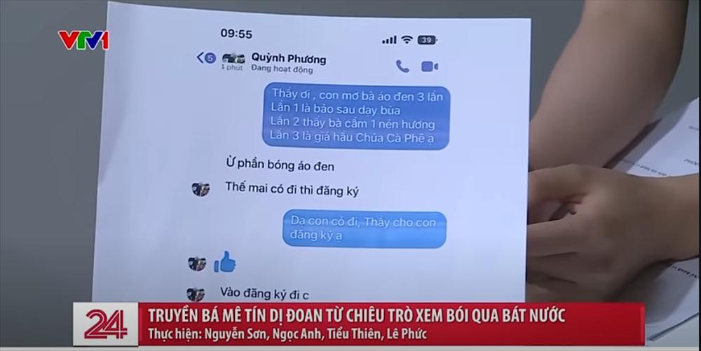 Cô đồng Quỳnh Phương với chiêu trò xem bói qua bát nước, nhìn thấu đời người vừa bị VTV nhắc tên là ai?-5