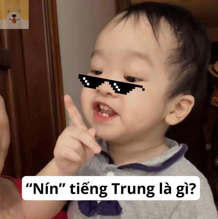 Clip em bé nói đúng một chữ nín trở thành meme cực hot trên mạng xã hội-2