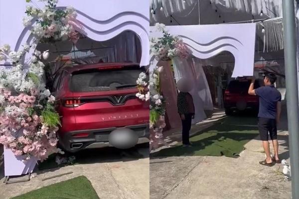 Vụ tài xế tông gãy rạp cưới nhà hàng xóm: Cô dâu tiết lộ nguồn cơn, 2 ngày cưới mất ngủ vì sợ-1