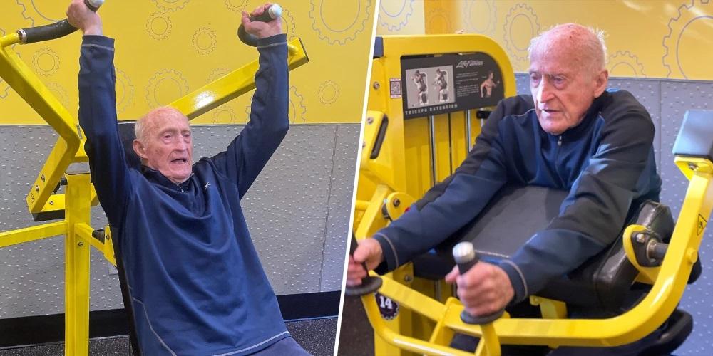 Cụ ông 95 tuổi vẫn kéo tạ mỗi ngày, tất cả nhờ 3 bí quyết đơn giản: Ai làm được tốt cả thể chất lẫn tinh thần-1