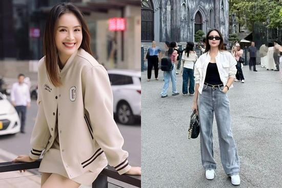 Hồng Diễm 'hack tuổi' với phong cách dạo phố mùa đông