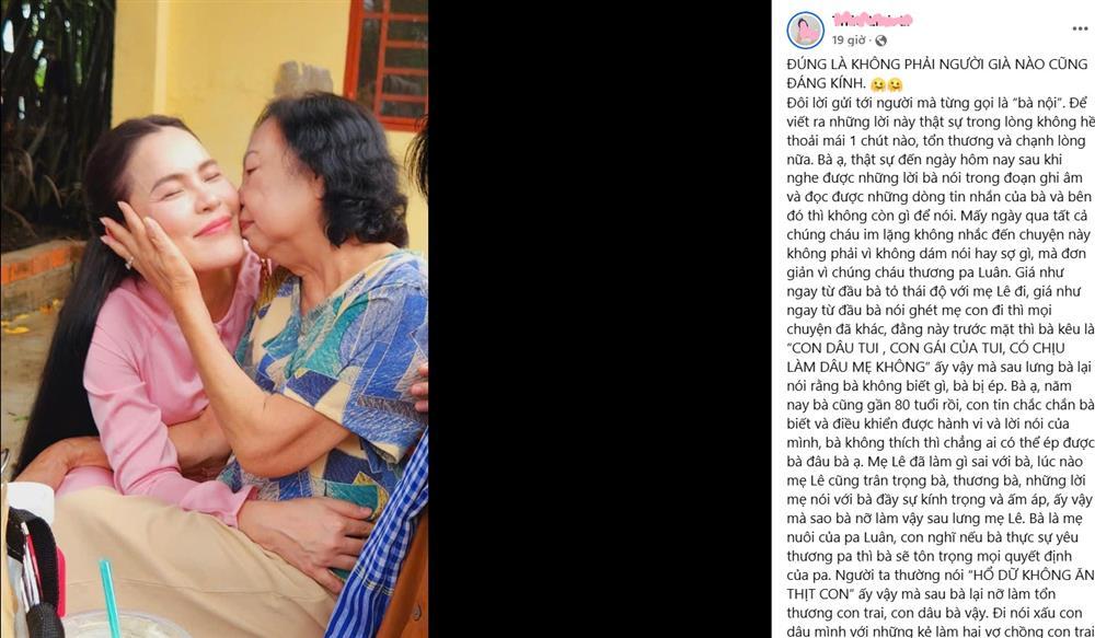 Vợ NSƯT Vũ Luân lên tiếng về việc bị mẹ nuôi của chồng nói xấu sau lưng-1