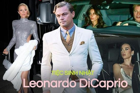 Đại tiệc sinh nhật siêu hot của Leonardo DiCaprio: Paris Hilton 'phát sáng' giữa đêm, Brad Pitt ra mắt bạn gái mới