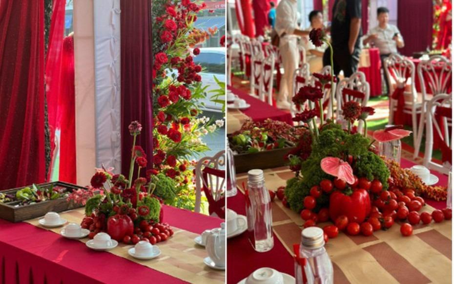 Chủ nhân đám cưới sử dụng 15kg cà chua, ớt chuông để trang trí chia sẻ điều bất ngờ-2
